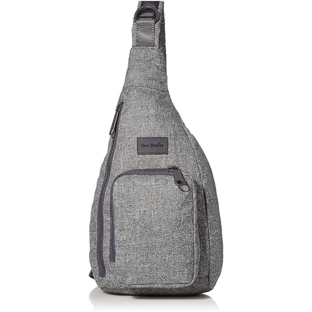 Vera Bradley Women's Gray Recycled Lighten Up Reactive Mini Sling Backpack